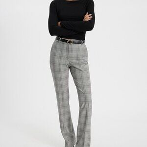 Express Editor Plaid Mid-Rise Skinny Pants Size 8